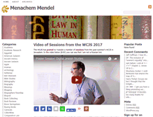Tablet Screenshot of menachemmendel.net